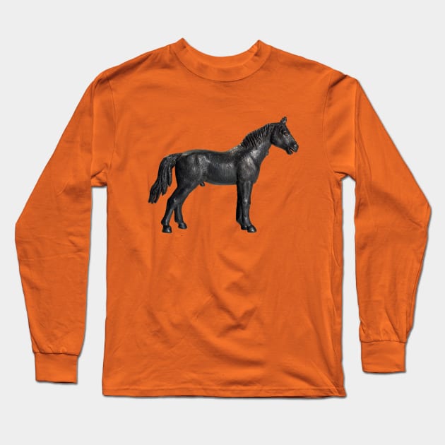 PLASTIC FANTASTIC Horse Long Sleeve T-Shirt by Danny Germansen